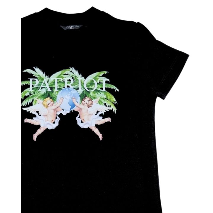 T-shirt Patriot Nero Bambini E Ragazzi | Tamaiti