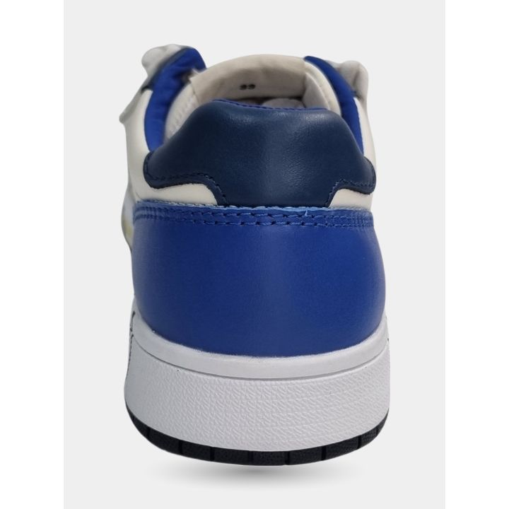 Tallone blu delle sneakers Premiata bianche e blu