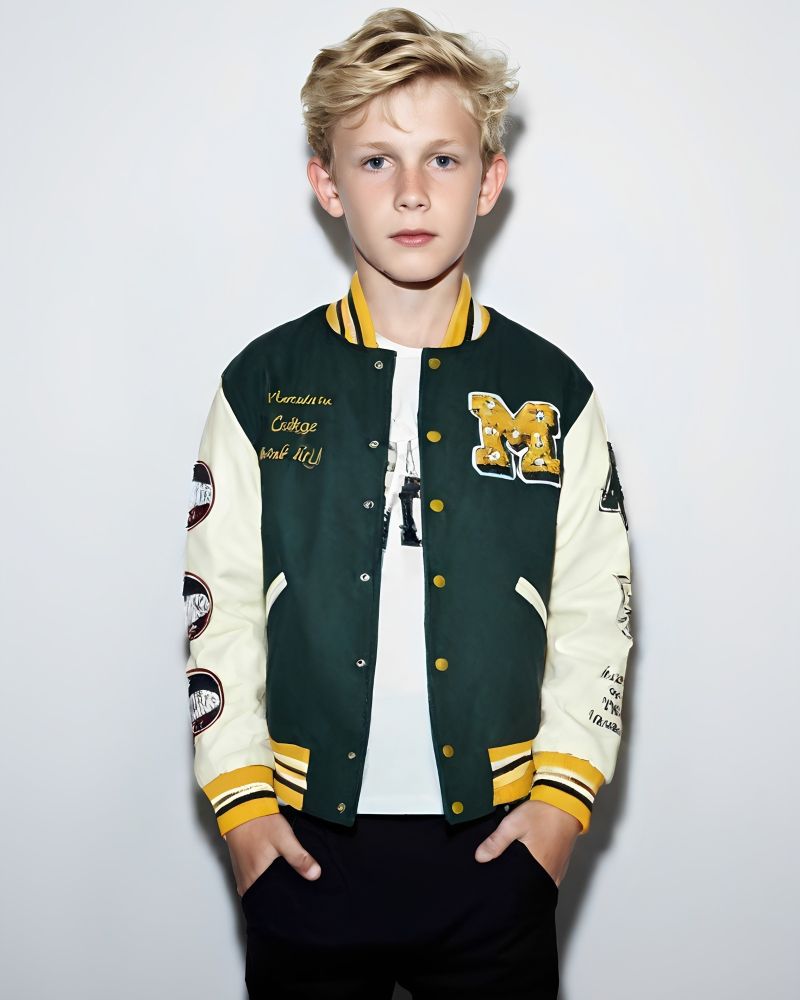 Giaccone American College Bambini e ragazzi Verde