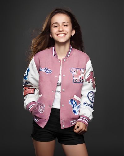 Giacca American College Bambine e ragazze Rosa