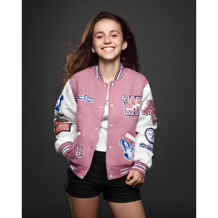 Giacca American College Bambine e ragazze Rosa