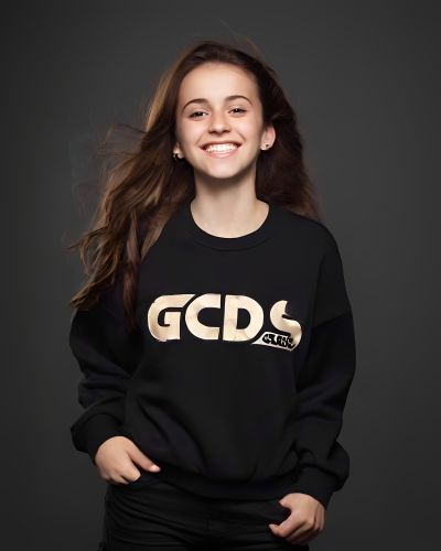 Felpa GCDS Bambine e ragazze Nero