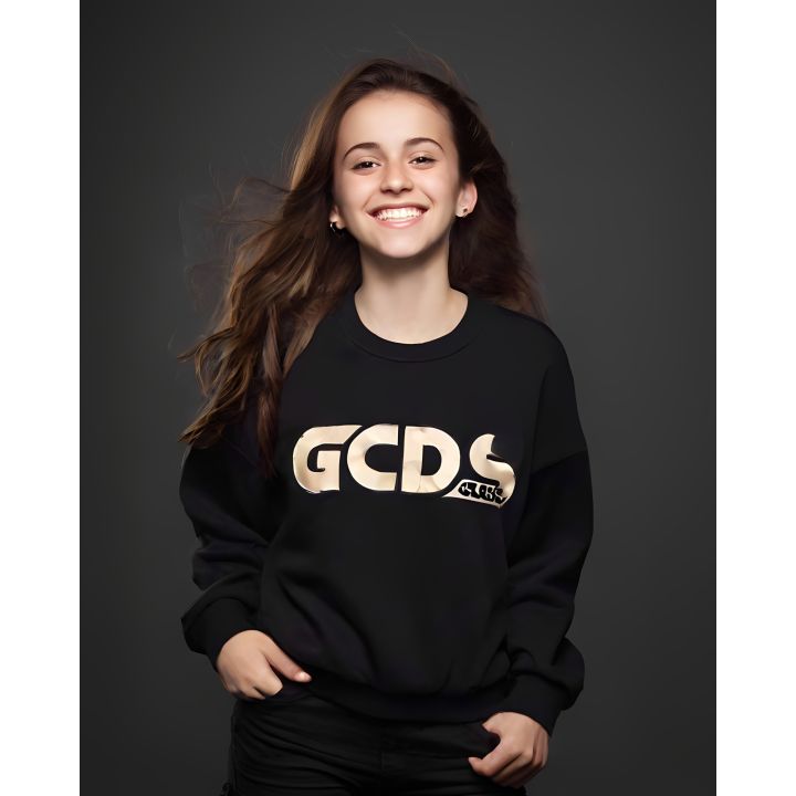 Felpa GCDS Bambine e ragazze Nero
