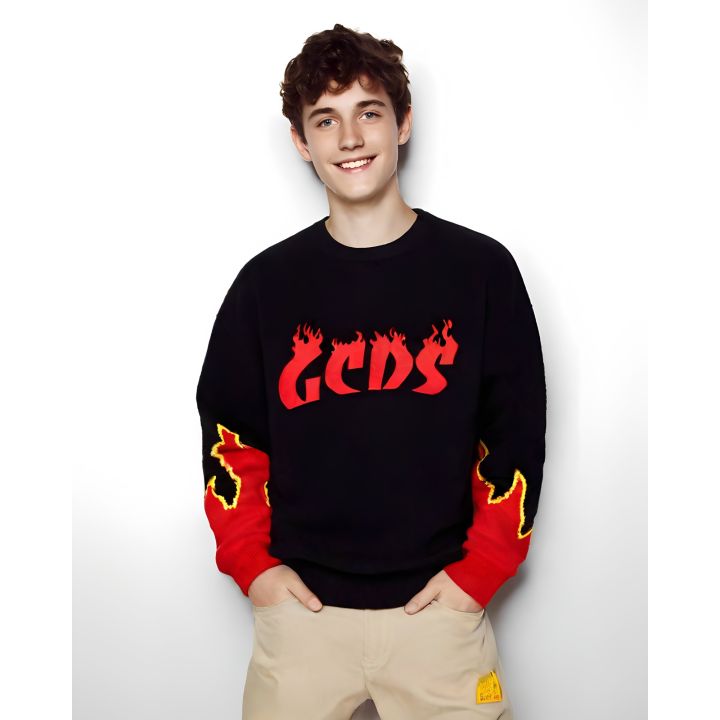 Maglione GCDS Bambini e ragazzi Nero
