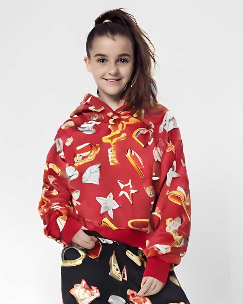 Felpa GCDS Bambine e ragazze Rosso