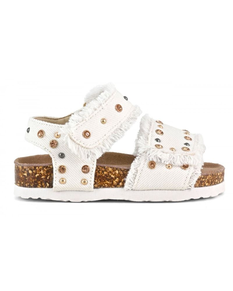 Sandalo Colors of California Neonata Bianco