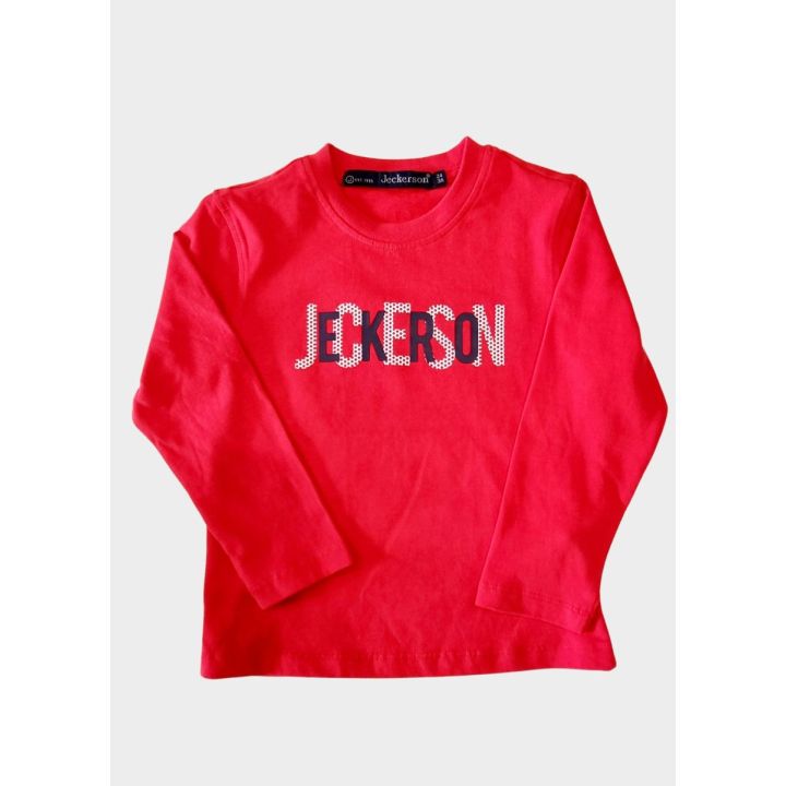 T-shirt Jeckerson Bambini e ragazzi Rosso - Autunno/Inverno