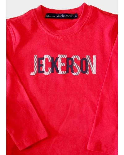 T-shirt Jeckerson Bambini e ragazzi Rosso - Autunno/Inverno