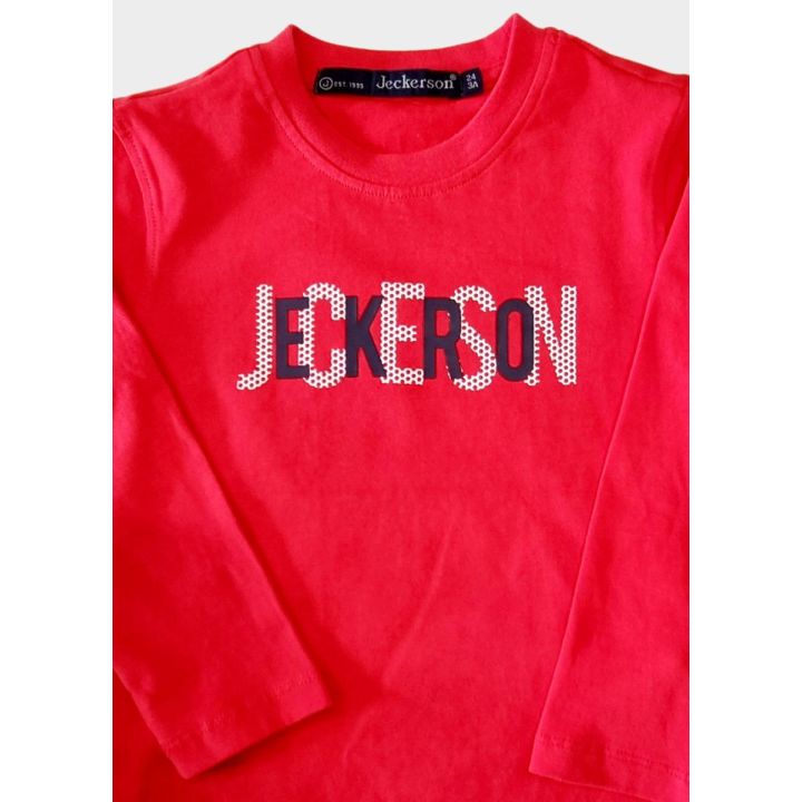 T-shirt Jeckerson Bambini e ragazzi Rosso - Autunno/Inverno