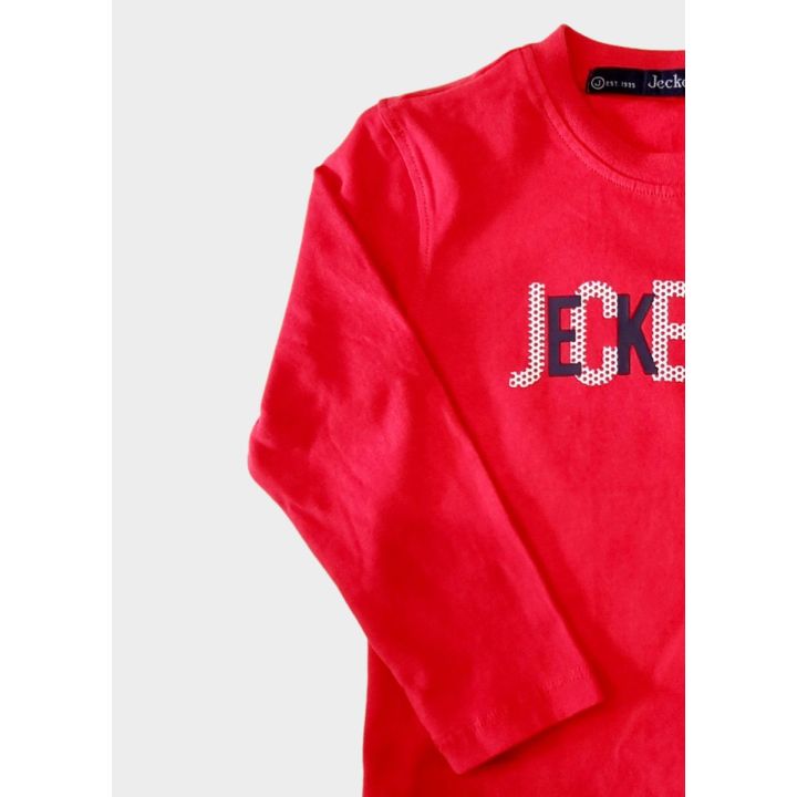 T-shirt Jeckerson Bambini e ragazzi Rosso - Autunno/Inverno