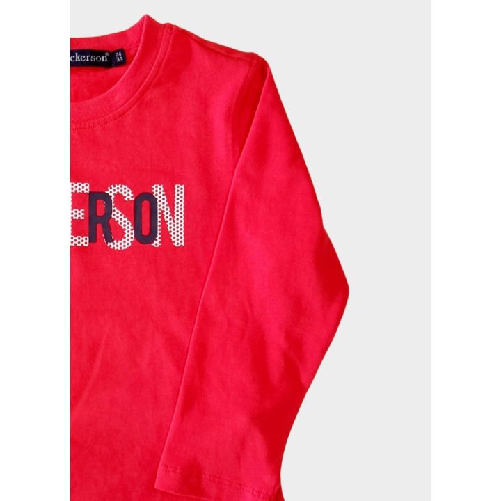 T-shirt Jeckerson Bambini e ragazzi Rosso - Autunno/Inverno