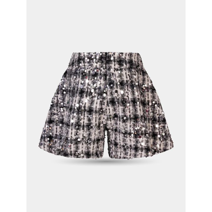 Retro degli shorts FUN&FUN con zip tono su tono