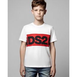 T-shirt DS2 Bambino Bianco