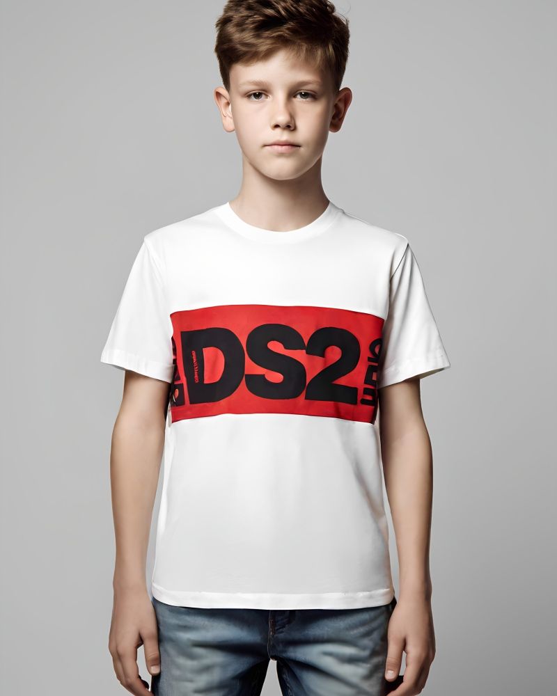 T-shirt DS2 Bambino Bianco