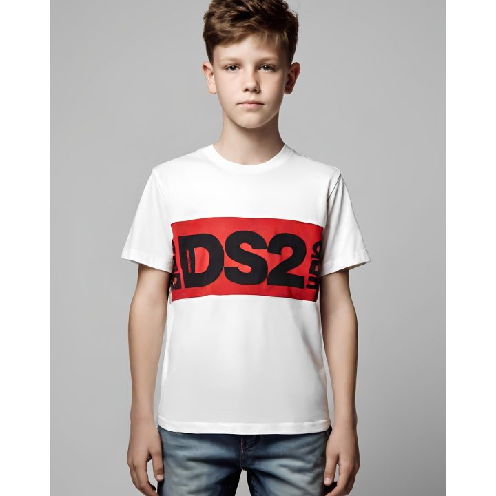 T-shirt DS2 Bambino Bianco
