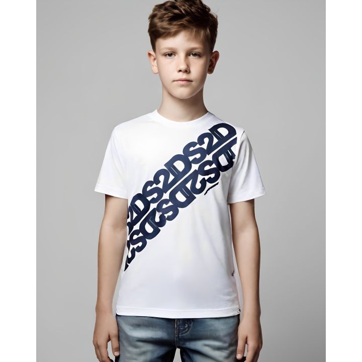 T-shirt DS2 Bambino Bianco