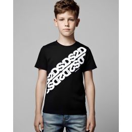 T-shirt DS2 Bambino Nero