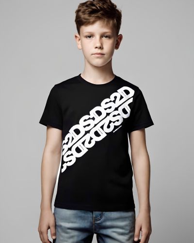 T-shirt DS2 Bambino Nero