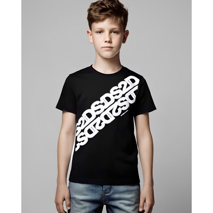 T-shirt DS2 Bambino Nero
