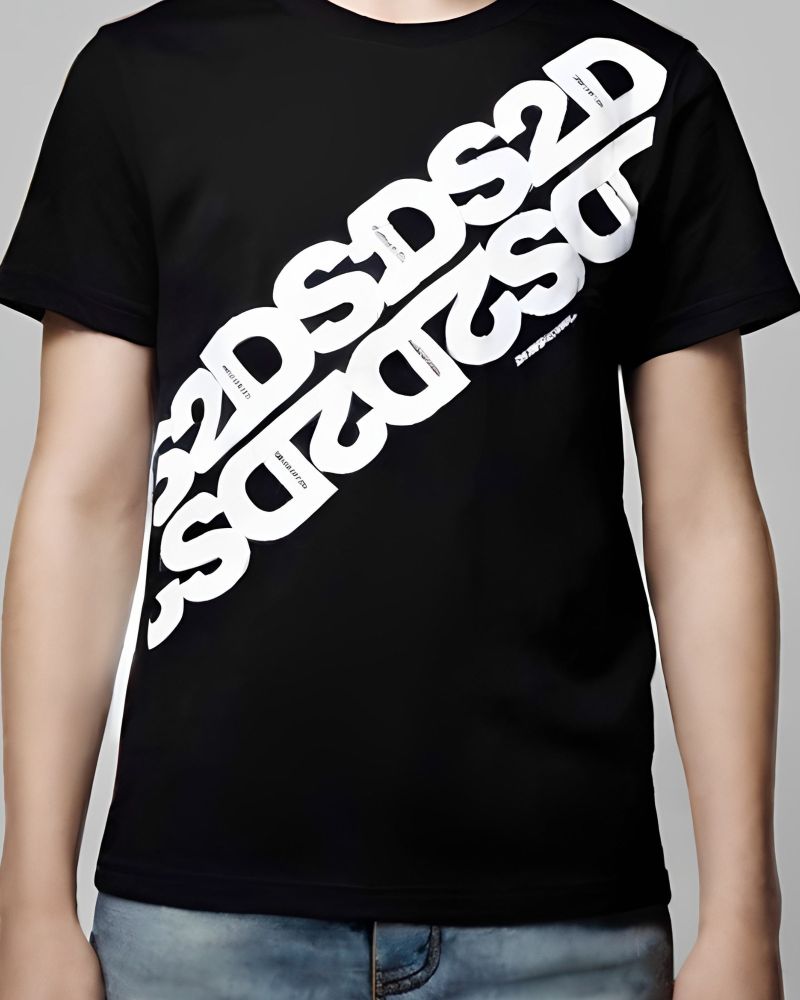 T-shirt DS2 Bambini e ragazzi Nero - Primavera/Estate