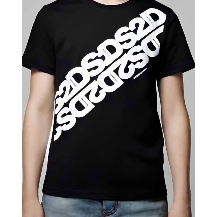 T-shirt DS2 Bambini e ragazzi Nero - Primavera/Estate