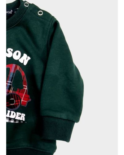 Felpa Jeckerson Bimbo Verde - Autunno/Inverno