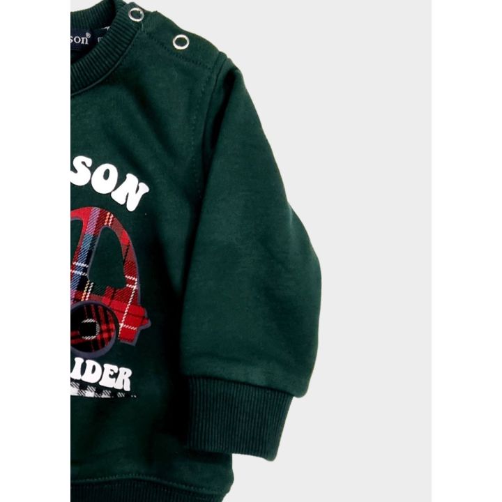 Felpa Jeckerson Bimbo Verde - Autunno/Inverno