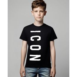 T-shirt ICON Bambino Nero