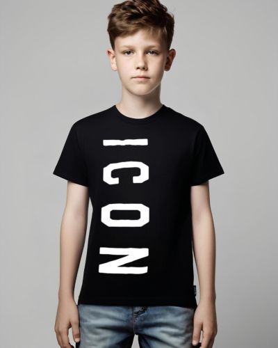 T-shirt ICON Bambino Nero