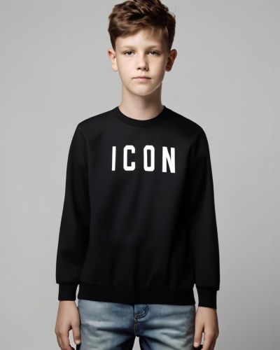 Felpa ICON Bambino Nero