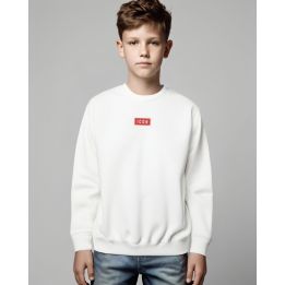Felpa ICON Bambino Bianco