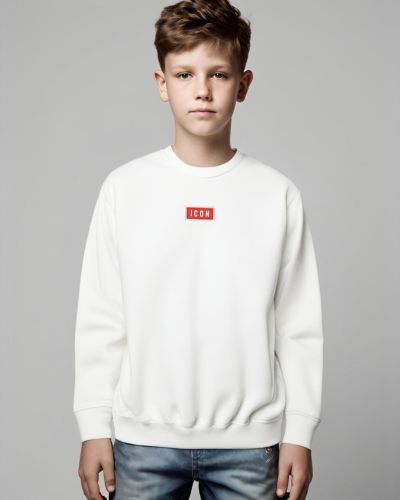 Felpa ICON Bambino Bianco