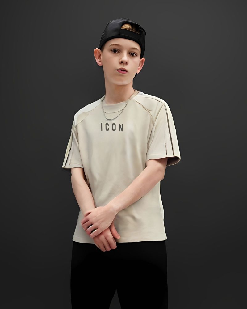 T-shirt ICON Bambino Avorio