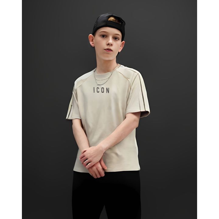 T-shirt ICON Bambino Avorio