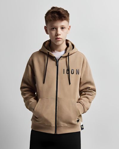 Felpa ICON Bambino Marrone