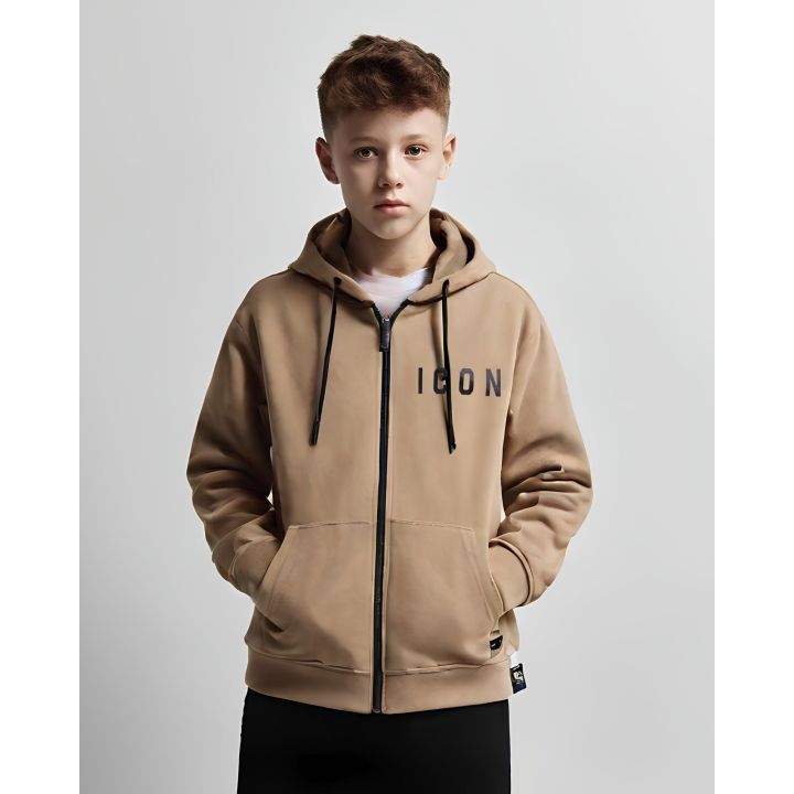 Felpa ICON Bambino Marrone