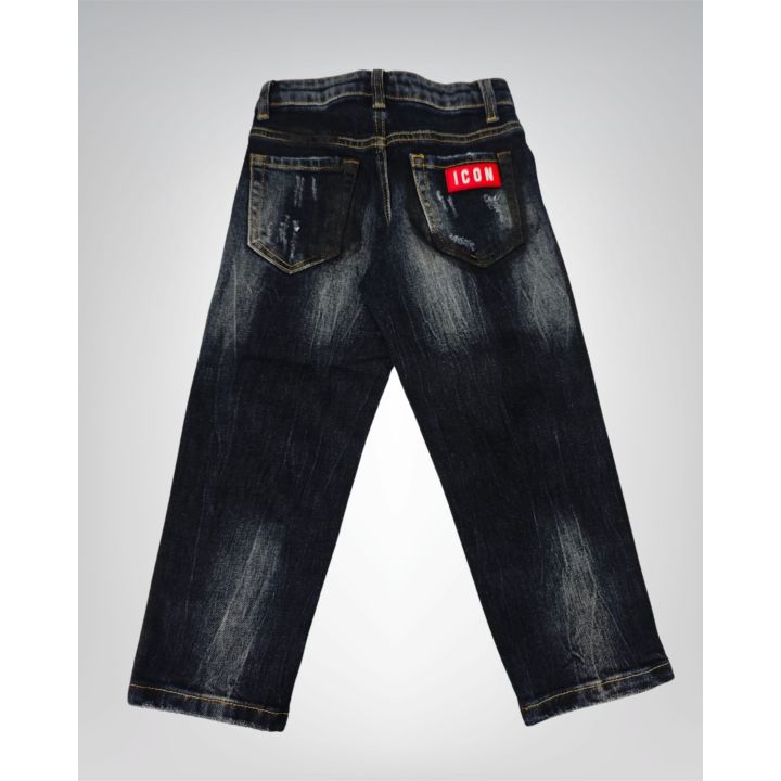 Jeans Icon Nero Bimbo | Tamaiti