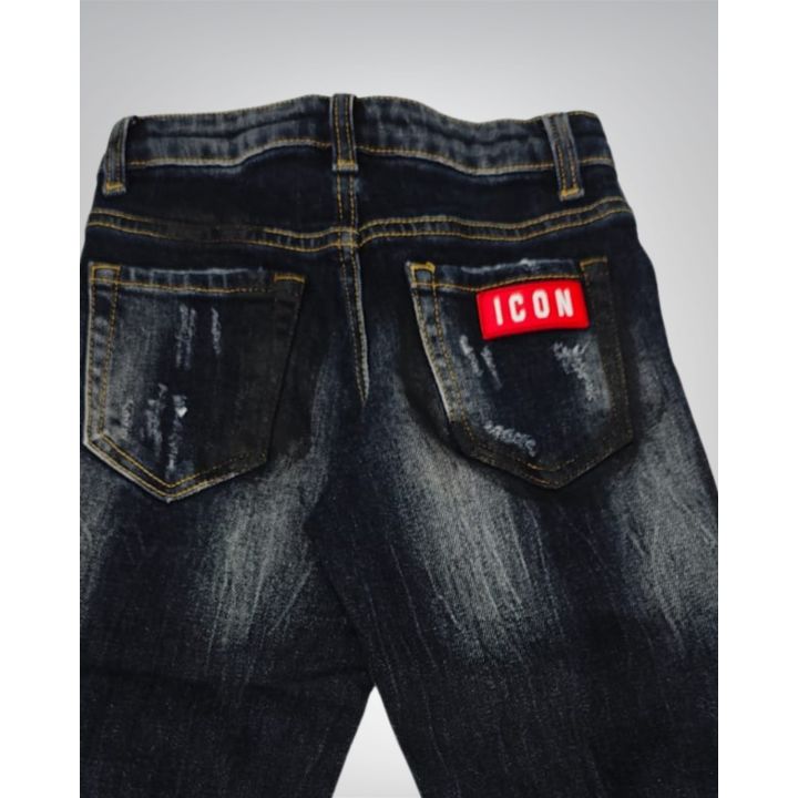 Jeans Icon Nero Bimbo | Tamaiti