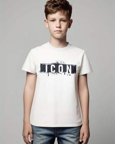 T-shirt ICON Bambino Bianco