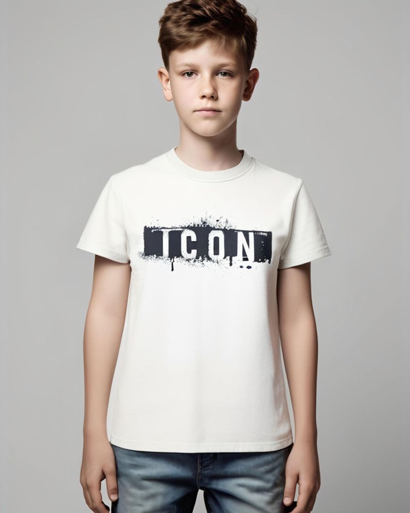 T-shirt ICON Bambino Bianco