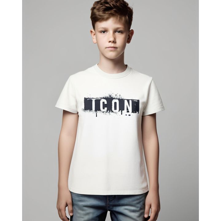 T-shirt ICON Bambino Bianco