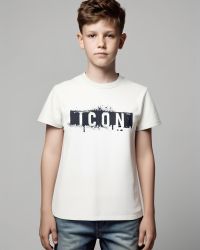 T-shirt ICON Bambino Bianco