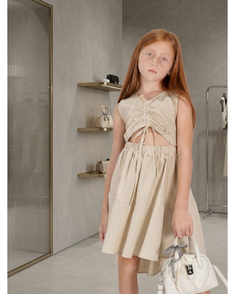 Abito FUN&FUN Bambine e ragazze Beige - Primavera/Estate