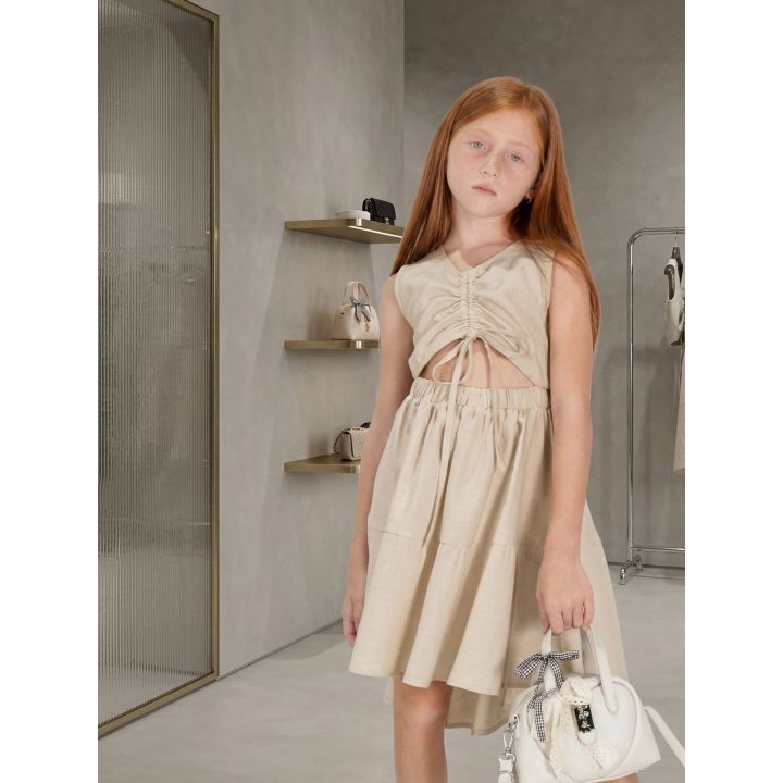Abito Fun&fun Beige Bambine E Ragazze | Tamaiti
