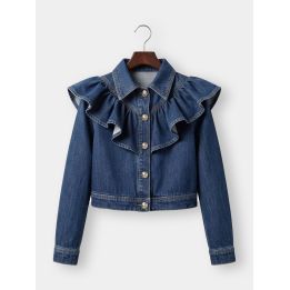Giacca di jeans FUN&FUN con volant vista frontale