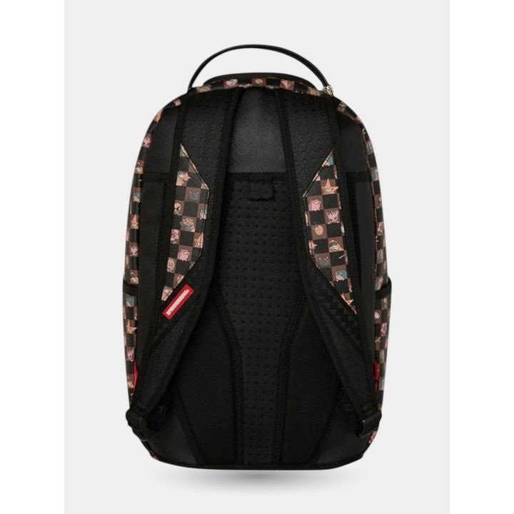 Retro dello zaino Sprayground Peeking Characters con schienale imbottito