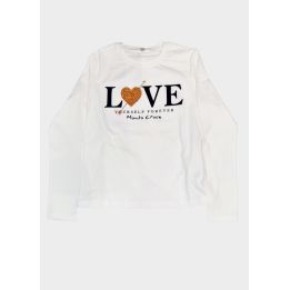 T-shirt Manila Grace Bambine e ragazze Bianco - Autunno/Inverno