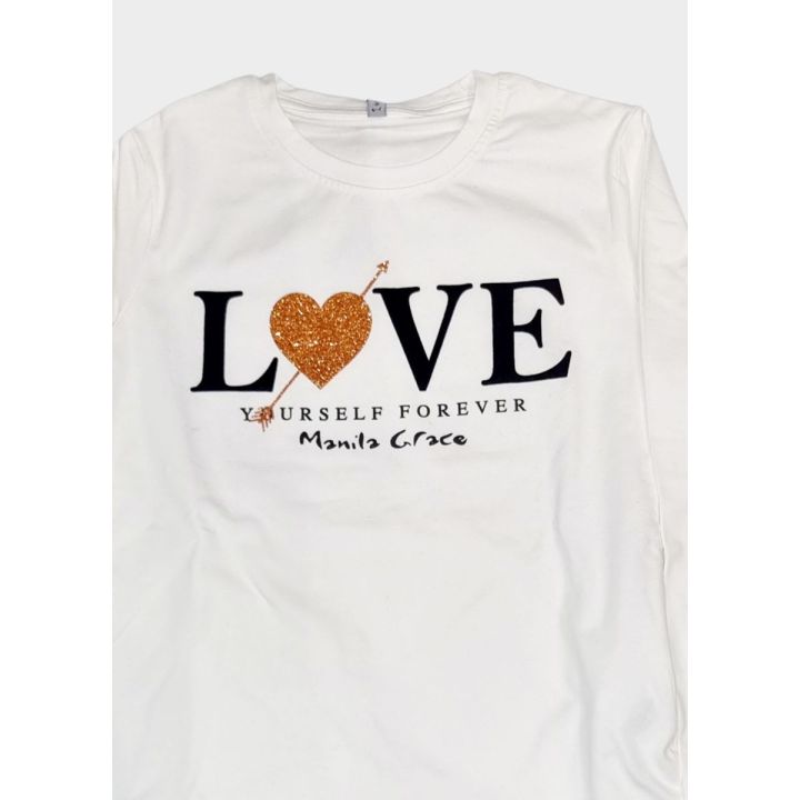 T-shirt Manila Grace Bambine e ragazze Bianco - Autunno/Inverno