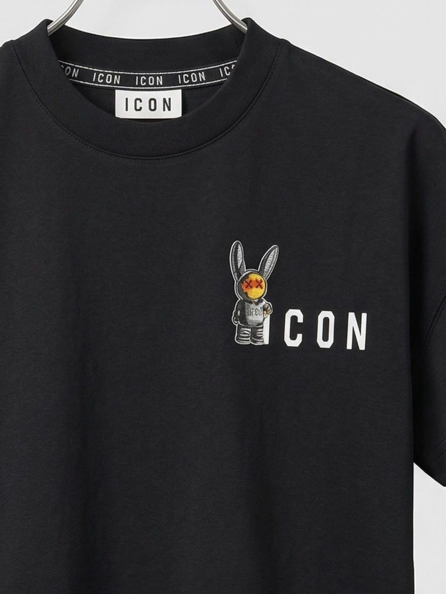 T-shirt ICON Bambini e ragazzi Nero - Primavera/Estate
