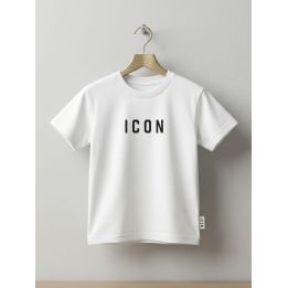T-shirt Icon Bianco Bambini E Ragazzi | Tamaiti